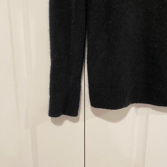 41 Hawthorne Womens 100% Cashmere Crewneck Sweater in Black Size M - Picture 2 of 8